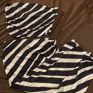 H&M Black and White Striped Set
